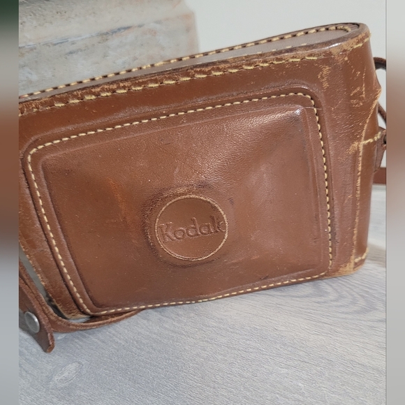 Kodak Flash Bantam Vintage Camera w/Leather Field Case Untested - Picture 5 of 11